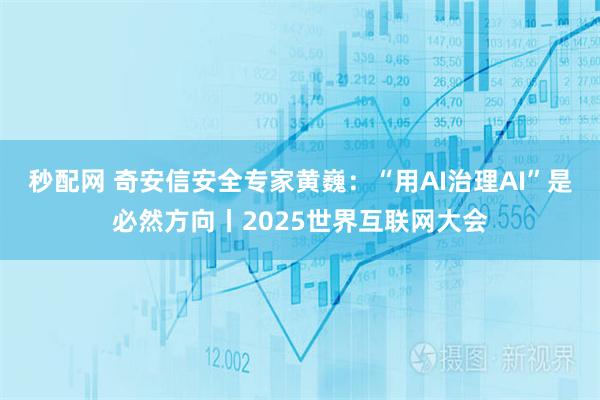 秒配网 奇安信安全专家黄巍:“用AI治理AI”是必然方向丨2025世界互联网大会